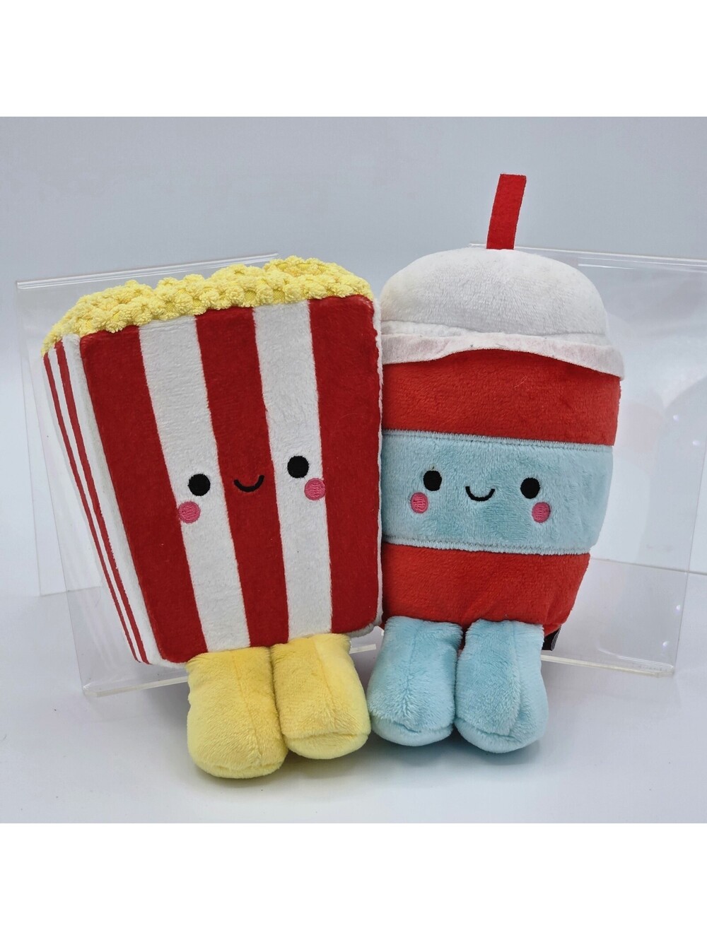 Hallmark Better Together Popcorn & Slushie Magnetic Plush Set